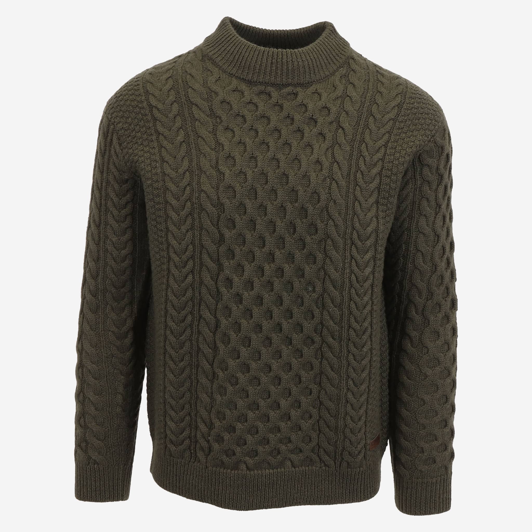 Hallgeir wool cable knit sweater
