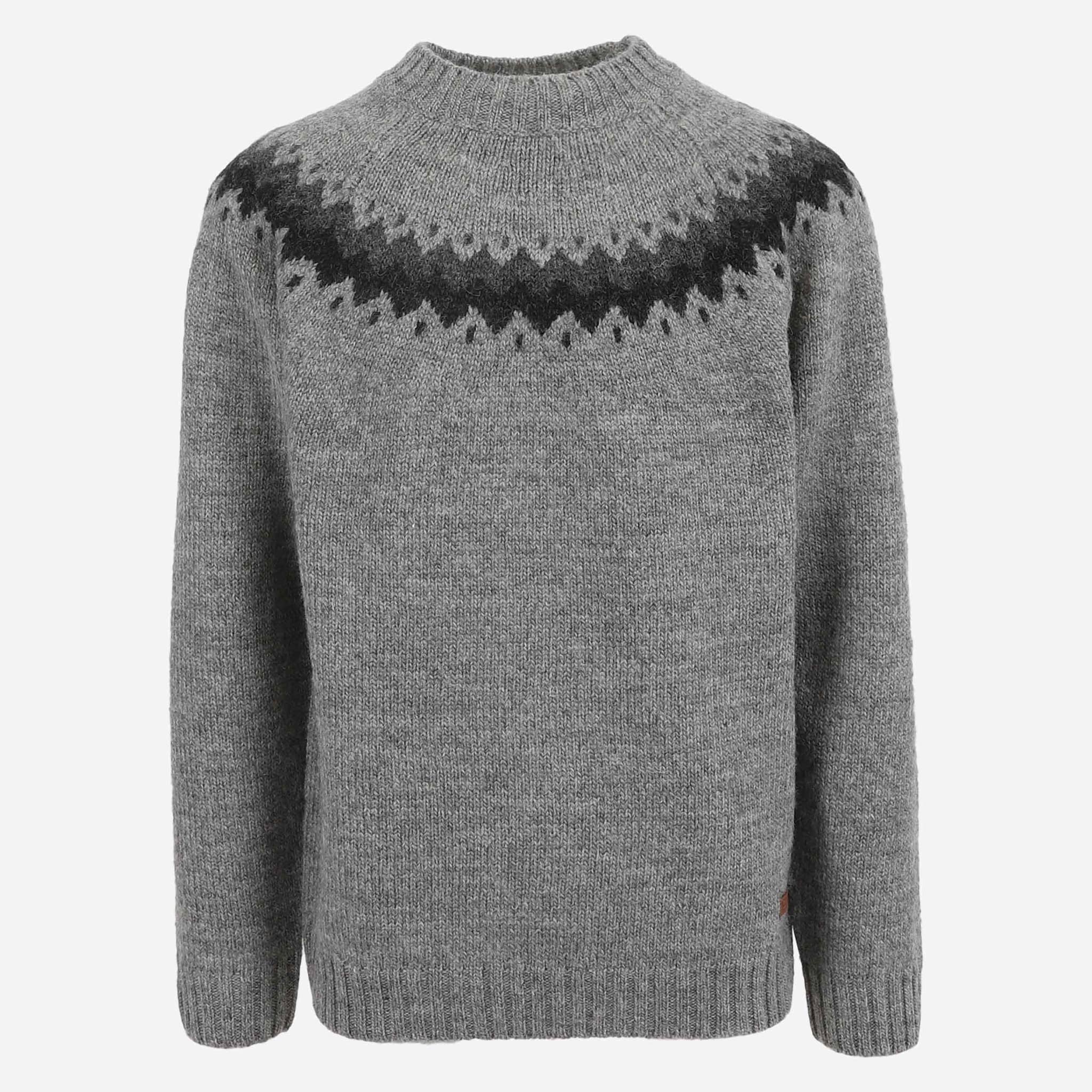 Vík Icelandic pattern wool pullover